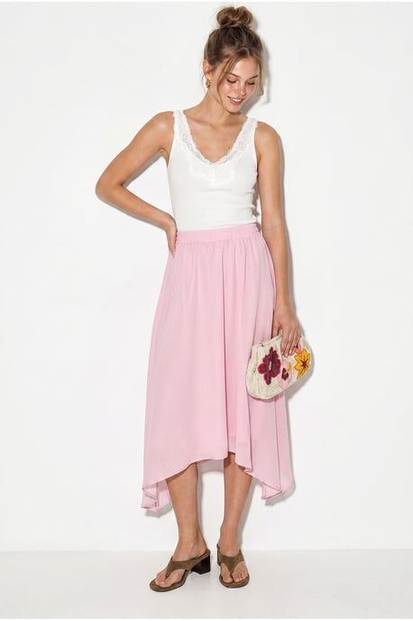 High-Waist A-Line Midi Skirt - Image 3