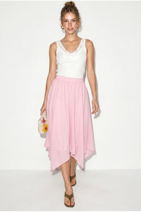 High-Waist A-Line Midi Skirt - Image 4