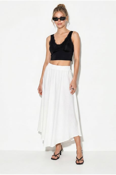 Hoge Taille A-Lijn Midi Rok - Image 3