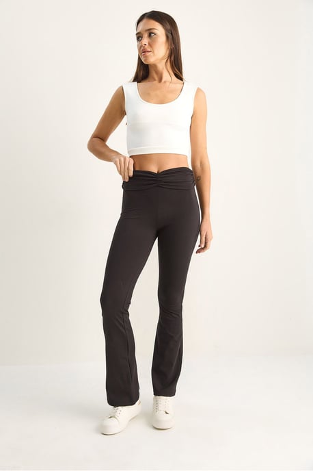 High-Waist Flare Leggings - Image 2