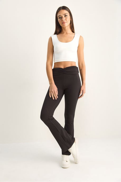High-Waist Flare Leggings - Image 3