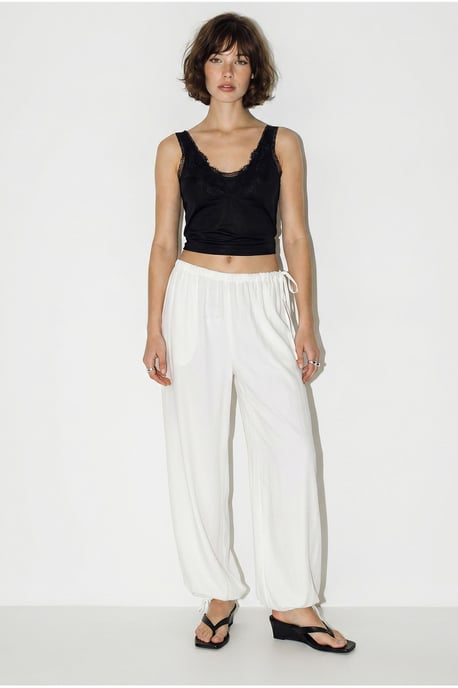 Women’s Ankle-length Salwar Trousers With Tie Waist - Image 4