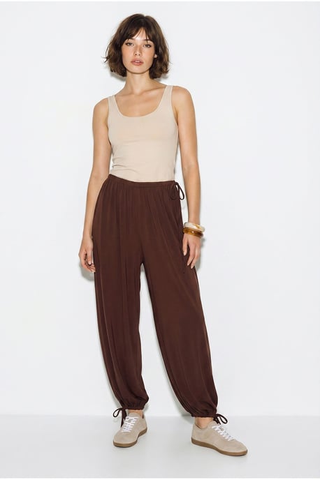 Women’s Ankle-length Salwar Trousers With Tie Waist - Image 3