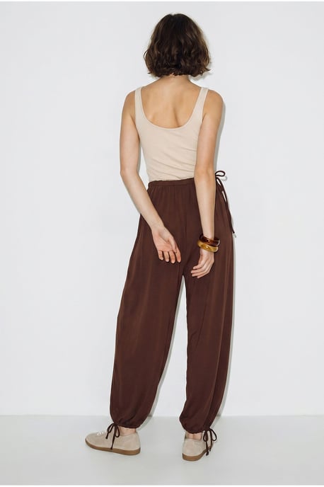 Women’s Ankle-length Salwar Trousers With Tie Waist - Image 5
