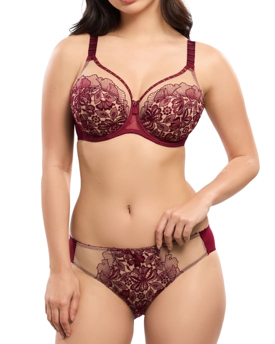 Empreinte Agathe Brief - Amarante - Image 5
