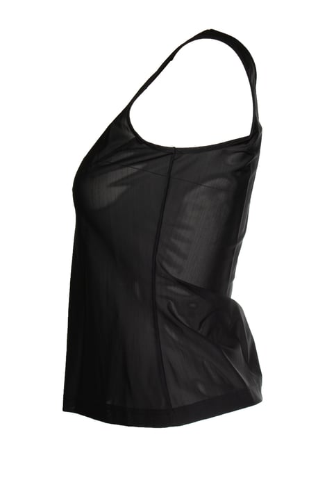 Mugler, Sheer top in black - Image 3