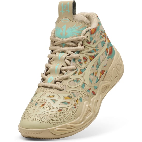Boys Puma Mb.04 Flare Basketball Trainers in Lght Snd-qutic - Image 6