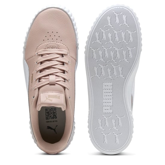 Women's Puma Carina 3.0 Low Top Trainers in Rose Quartz - Image 3