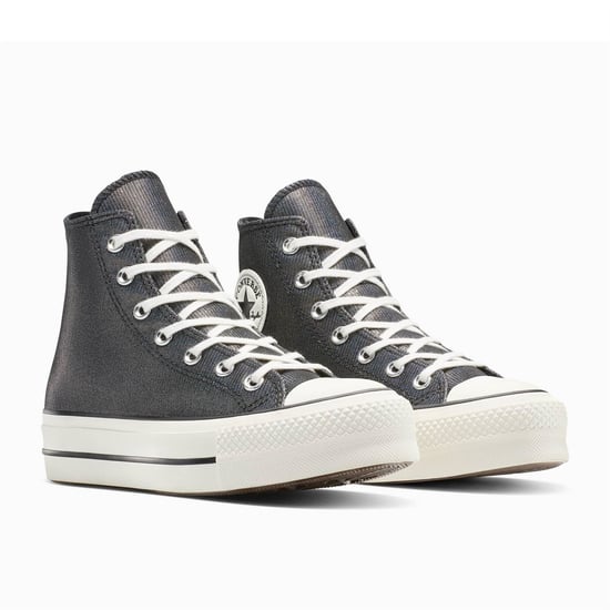 Women's Converse Chuck Taylor All Star Lif High Top Trainers in 001-Black/Bla - Image 3