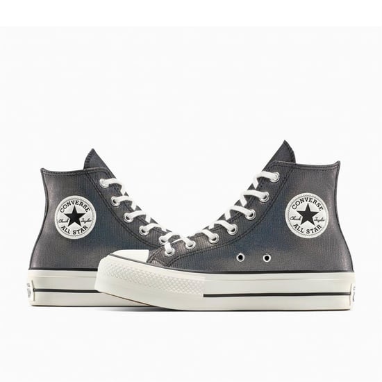 Women's Converse Chuck Taylor All Star Lif High Top Trainers in 001-Black/Bla - Image 5