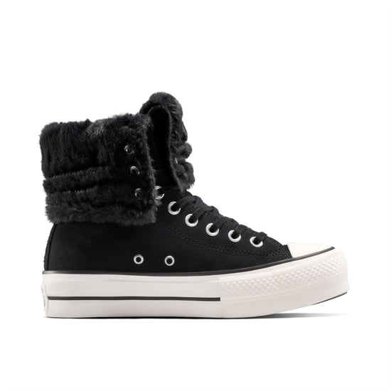 Women's Converse Chuck Taylor All Star Fol Platform Trainers in 001-Black/Bla - Image 1