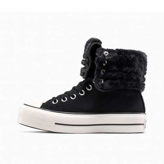 Women's Converse Chuck Taylor All Star Fol Platform Trainers in 001-Black/Bla - Image 2