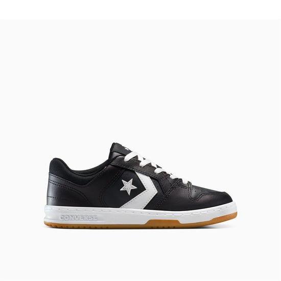 Women's Converse Low Top Trainers in 001-Black/Whi - Image 1