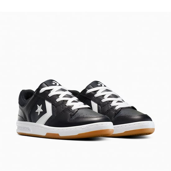 Women's Converse Low Top Trainers in 001-Black/Whi - Image 5