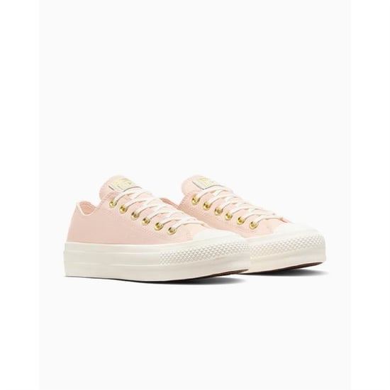 Women's Converse Chuck Taylor All Star Lif Platform Trainers in 691-Pale Peta - Image 3
