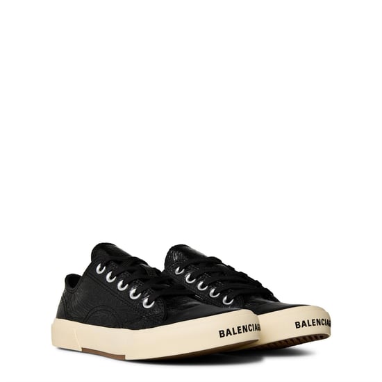 Women's Balenciaga Paris Low Trainers in Black - Image 3