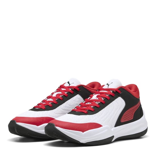Boys Puma Kids Court Pro 2 Basketball Trainers in Black-For All - Image 1