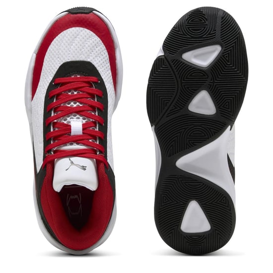 Boys Puma Kids Court Pro 2 Basketball Trainers in Black-For All - Image 3