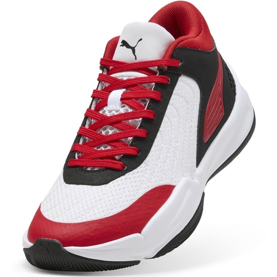 Boys Puma Kids Court Pro 2 Basketball Trainers in Black-For All - Image 6