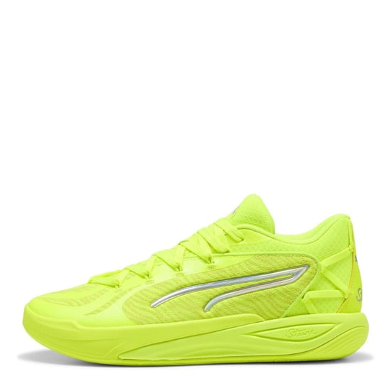 Women's Puma Stewie 4 Flawless Basketball Trainers in Lime Squeeze - Image 2
