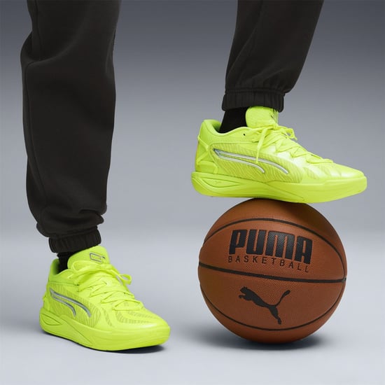 Women's Puma Stewie 4 Flawless Basketball Trainers in Lime Squeeze - Image 3