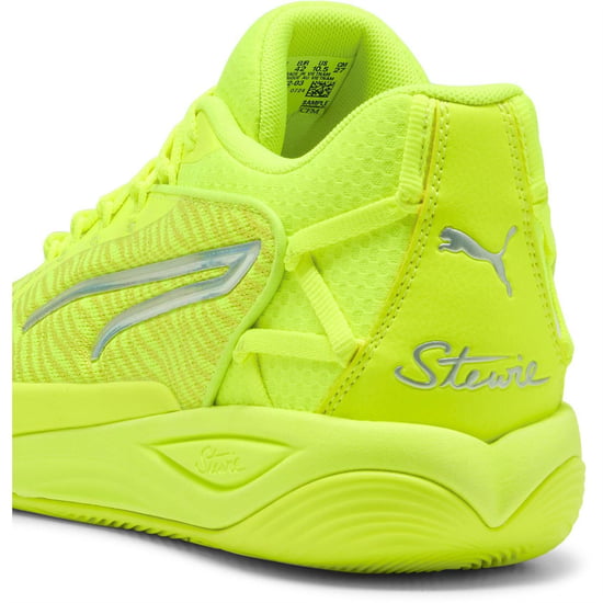 Women's Puma Stewie 4 Flawless Basketball Trainers in Lime Squeeze - Image 6