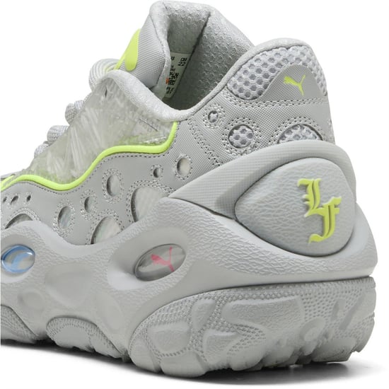 Boys Puma Kids La France Trainers in Flt Lght Gry-Su - Image 5