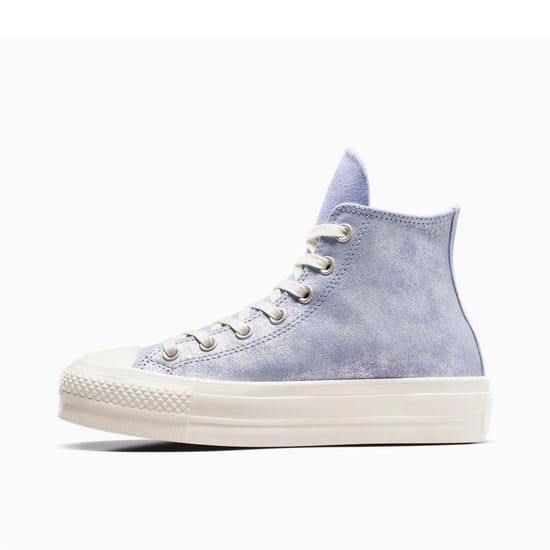 Women's Converse Chuck Taylor All Star Lif High Top Trainers in 537-Lilac Pew - Image 2