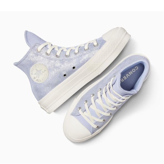 Women's Converse Chuck Taylor All Star Lif High Top Trainers in 537-Lilac Pew - Image 5