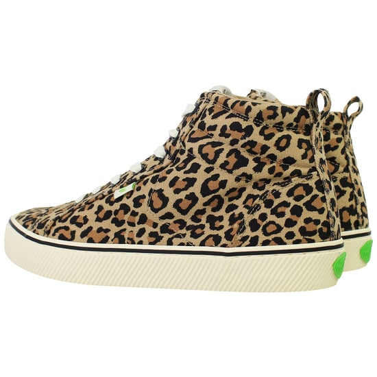 Cariuma OCA High Stripe Leopard Print Unisex Brown Plismolls - Image 3