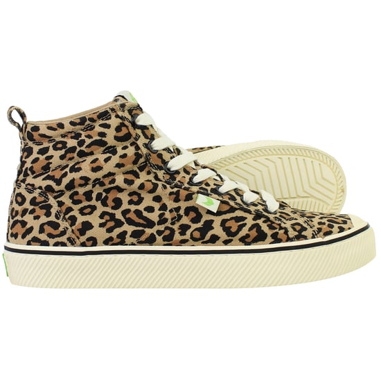 Cariuma OCA High Stripe Leopard Print Unisex Brown Plismolls - Image 4