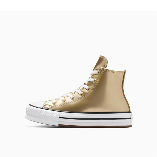 Women's Converse Chuck Taylor All Star Eva Platform Trainers in 752-Metallic - Image 2