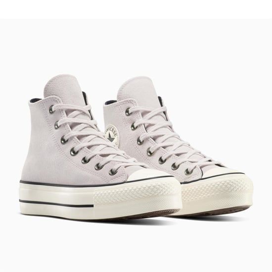 Women's Converse Chuck Taylor All Star Lif High Top Trainers in 535-Bone Cold - Image 4