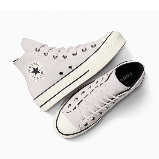 Women's Converse Chuck Taylor All Star Lif High Top Trainers in 535-Bone Cold - Image 5