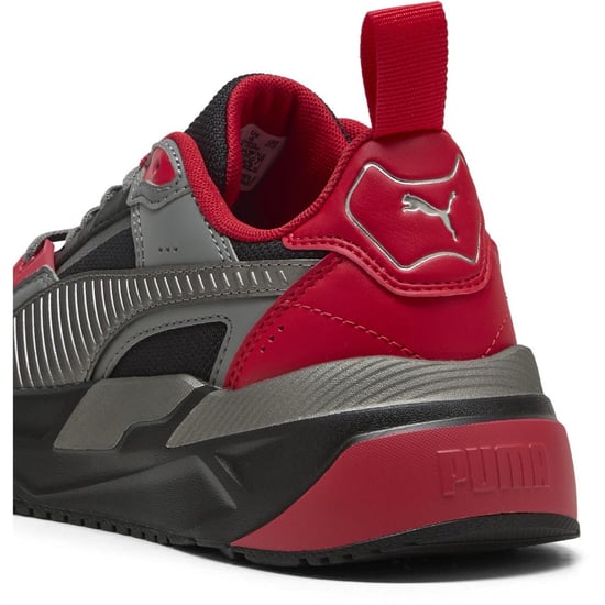 Boys Puma Kids Ferrari Trinity 2 Low Top Trainers in Black-Rosso C - Image 5