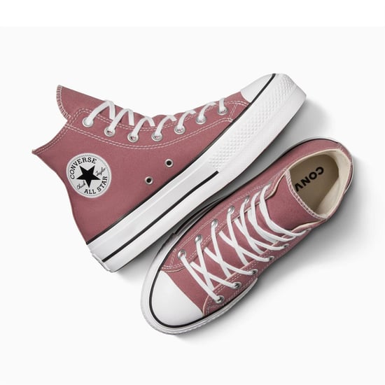 Women's Converse Chuck Taylor All Star Canvas High Top Trainers in 665-Light Sad - Image 5
