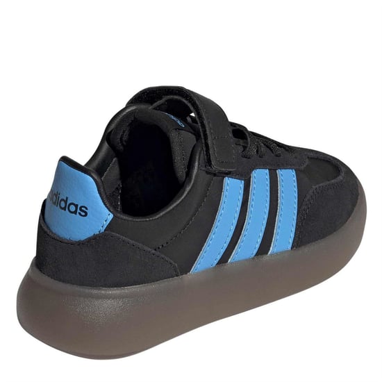 Boys adidas Barreda Decode Low Top Trainers in Core Black/Luci - Image 4