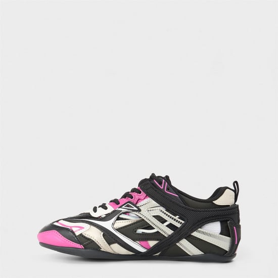 Women's Balenciaga Low Top Trainers in Pink/Beige/Blk - Image 2