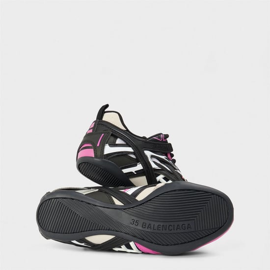 Women's Balenciaga Low Top Trainers in Pink/Beige/Blk - Image 3