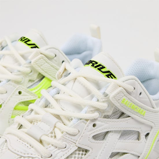 Women's Balenciaga Low Trainers in White/Yellow - Image 3