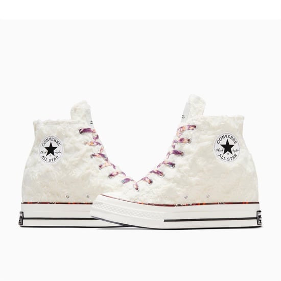 Women's Converse Chuck 70 Wedge Hi Vanilla Trainers in 101-Natural - Image 4