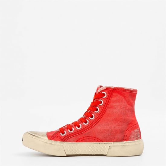 Women's Balenciaga Paris High Tops in Red/White - Image 2
