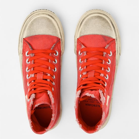 Women's Balenciaga Paris High Tops in Red/White - Image 4