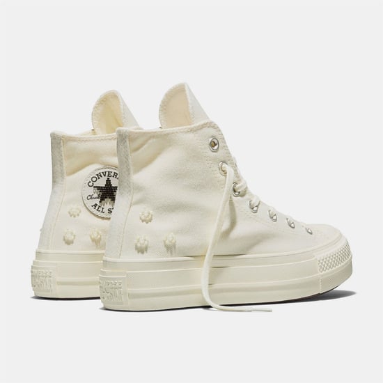 Women's Converse Chuck Taylor All Star Lif Platform Trainers in 286-Egret/Egr - Image 3
