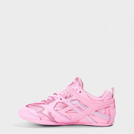 Women's Balenciaga Low Profile Cushioned Trainers in Baby Pink - Image 2