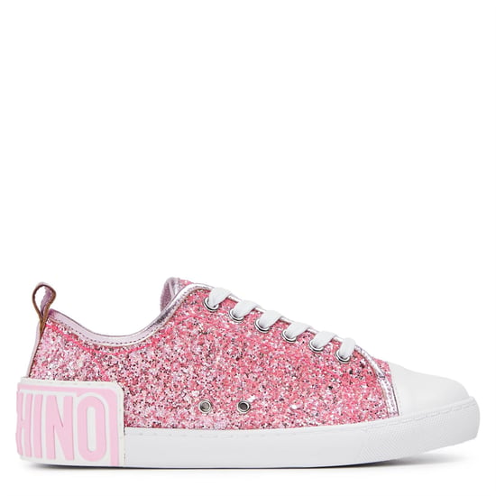 Women's Moschino Low Top Trainers in Pink - Image 1