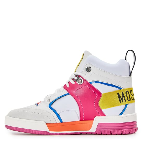 Women's Moschino Court Trainers in White - Image 2