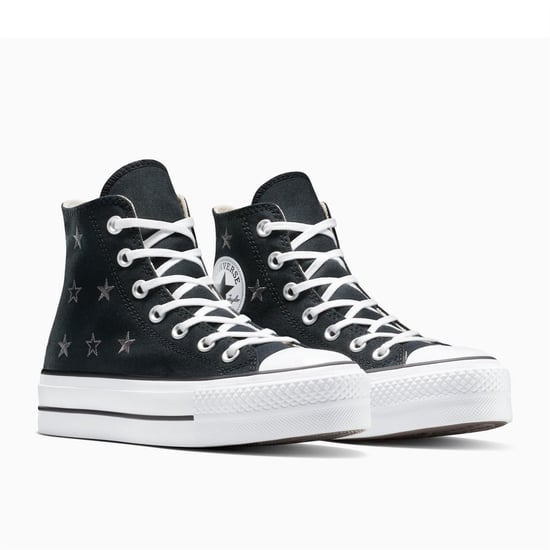 Women's Converse Chuck Taylor All Star Lif Canvas High Top Trainers in 001-Black/Nat - Image 5