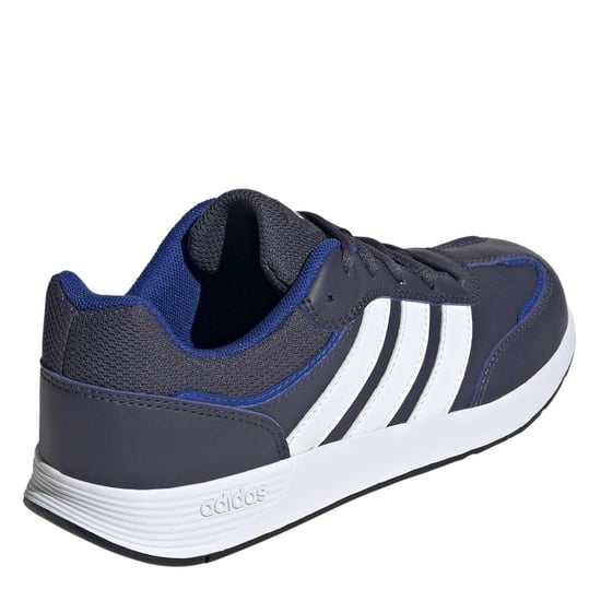 Boys adidas Tensaur Switch J Low Top Trainers Unisex Kids in Shadow Navy/Ftw - Image 4