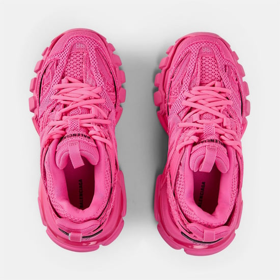 Women's Balenciaga Track Trainers in Fluo Pink/Black - Image 4